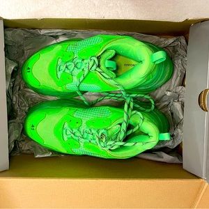 Balenciaga Triple S sneaker neon green.